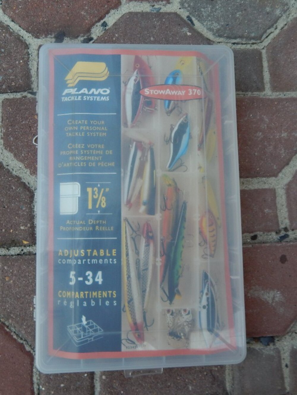 Plano Pro Latch StowAway Tackle Box 3701 W Clear Adjustable Dividers New